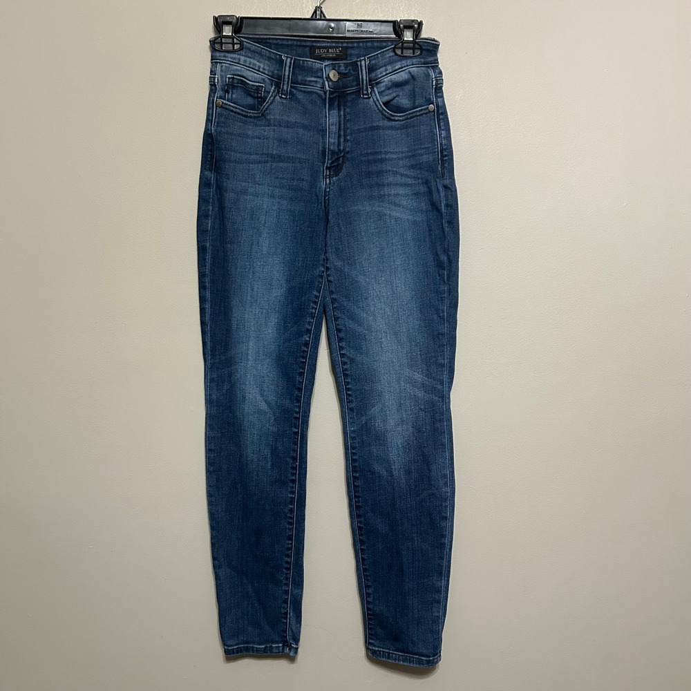 Judy Blue Women's Jeans 1/25 Dark‎ Wash Denim Skinny Comfort Stretch Mid Rise